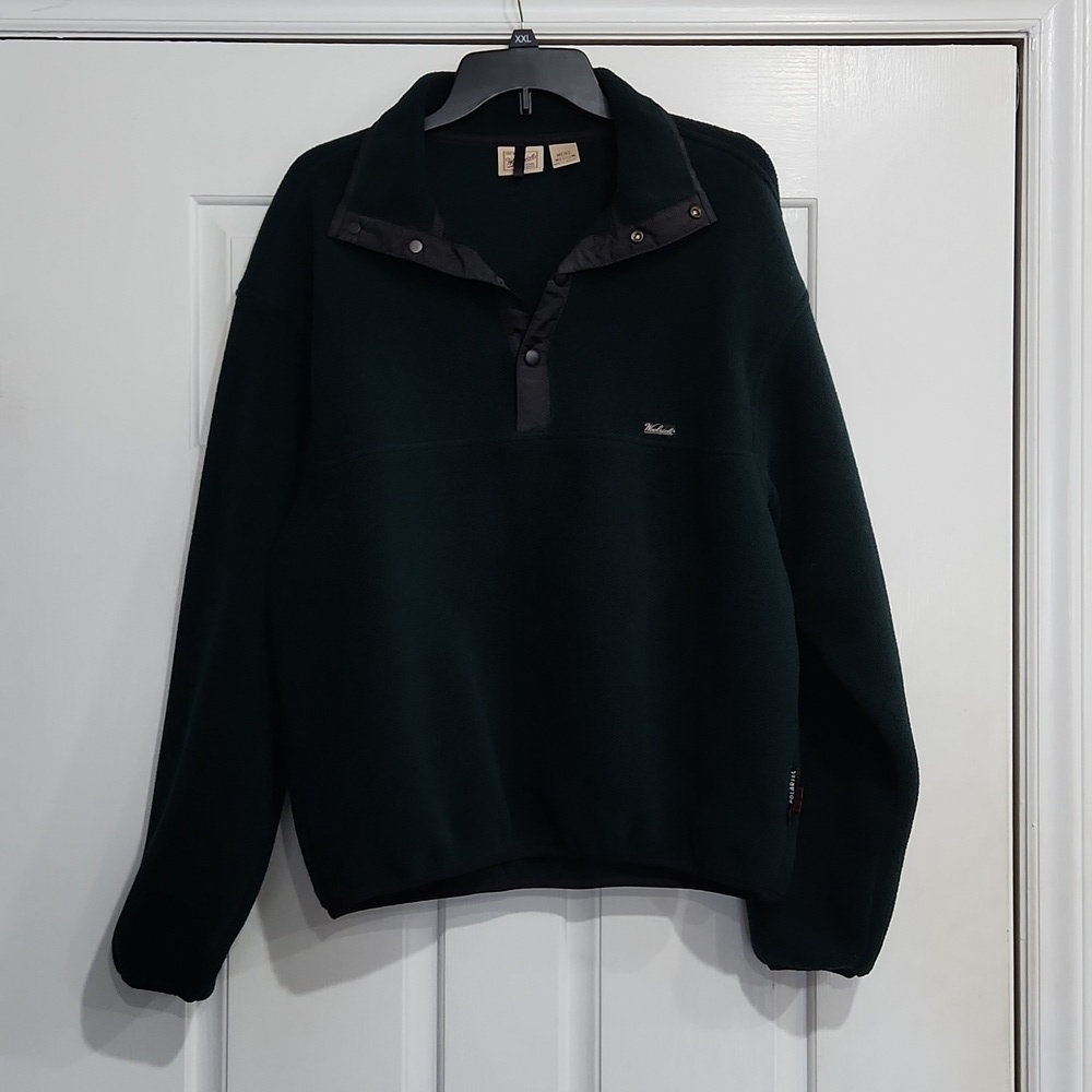 VINTAGE Woolrich Polartech Fleece T Snap Pullover Jacket Size Medium